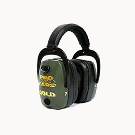 PRO EARS Over-the-Head Ear Muffs, Pro Mag Gold, Green GS-DPM-G